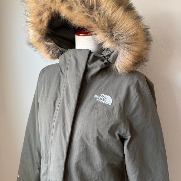 The North Face Women’s Coat M Green DryVent Artic Parka 550 Goose Down Jacket - Picture 5 of 15